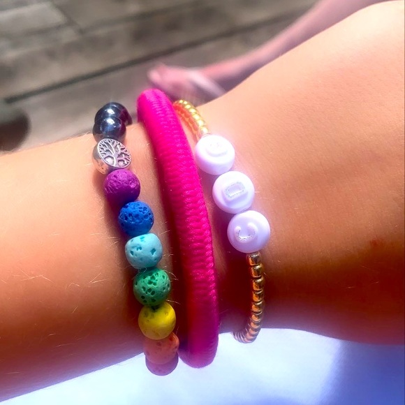 RAINBOW, MONOGRAM, SPECIFIC CUSTOM BRACELETS - Picture 1 of 3